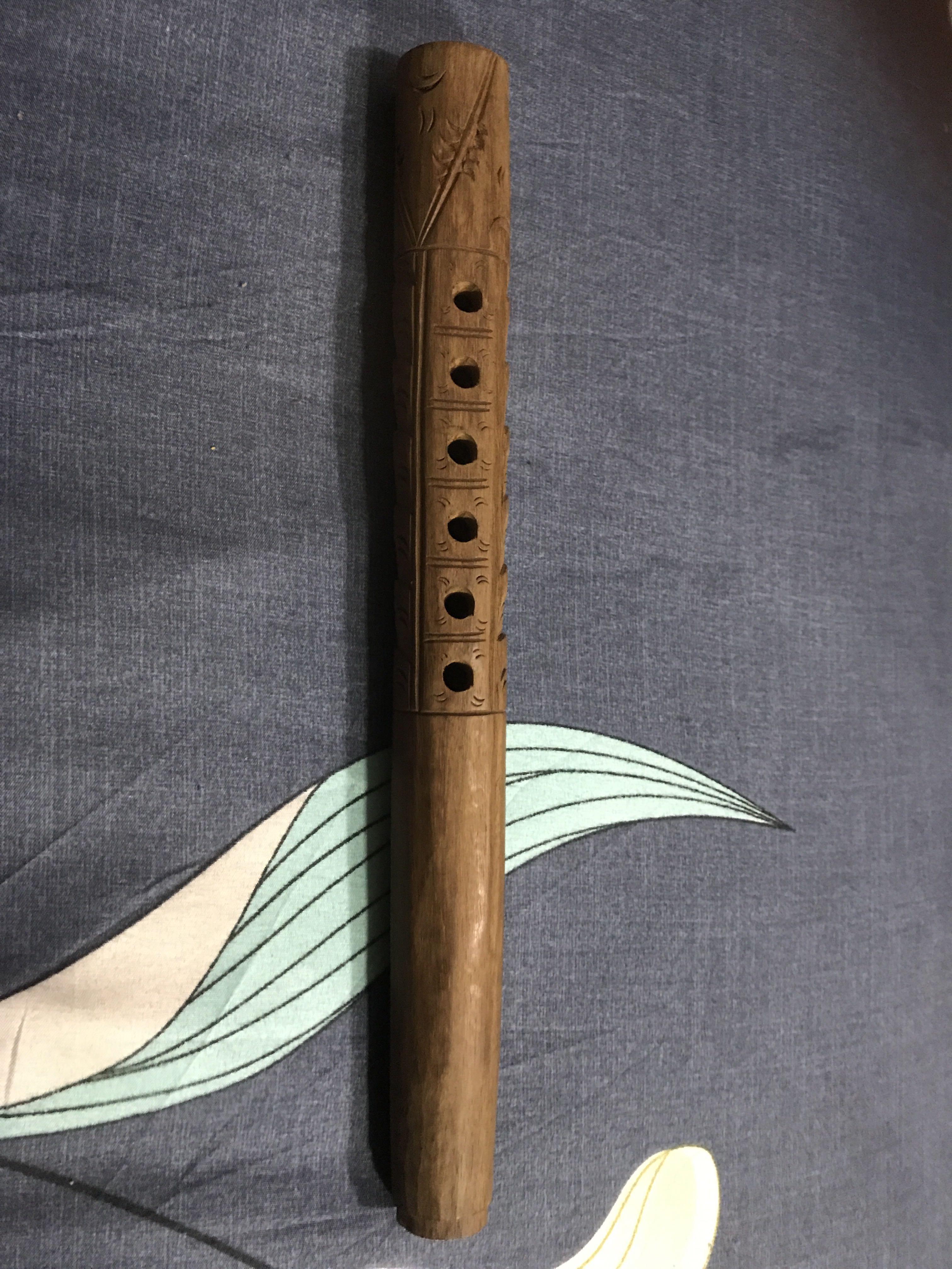 Hand Carved Carved Wooden Flute