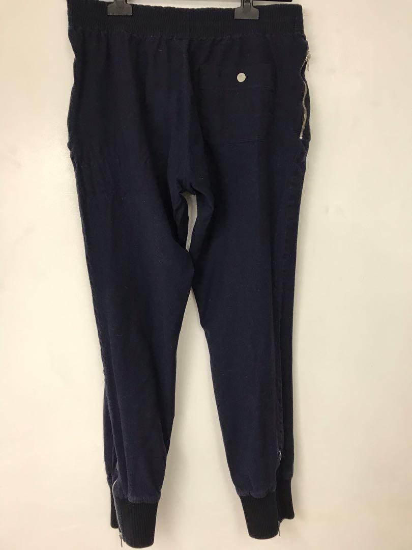 Hermès NEW HERMES ESPRIT JOGGING TROUSERS GRAND TRALALA PATTERN S 36 COTTON  PANTS Navy blue ref.999761 - Joli Closet