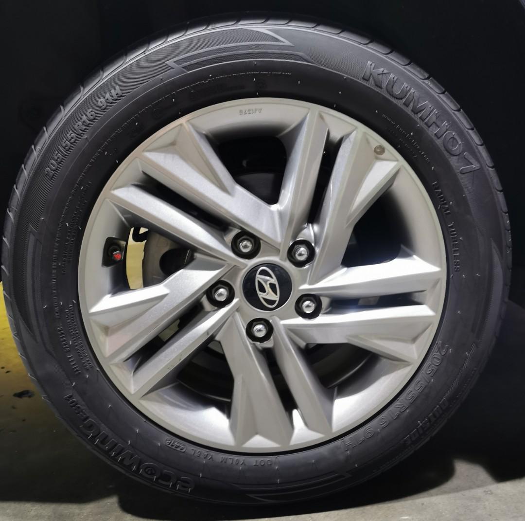 Hyundai Elantra Avante Kia Madza 5 55 R16 4rims 4rubber Kumho Ecowing Es01 Tyre Cheap Rims Car Accessories Tyres Rims On Carousell