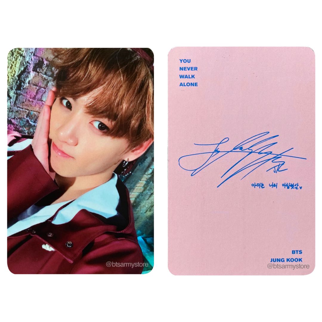 Instock Bts You Never Walk Alone Jungkook Photocard Hobbies Toys Memorabilia Collectibles K Wave On Carousell