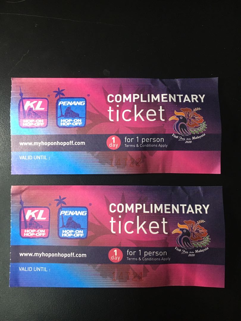 Kl Penang Hop On Hop Off Ticket Tickets Vouchers Gift Cards Vouchers On Carousell