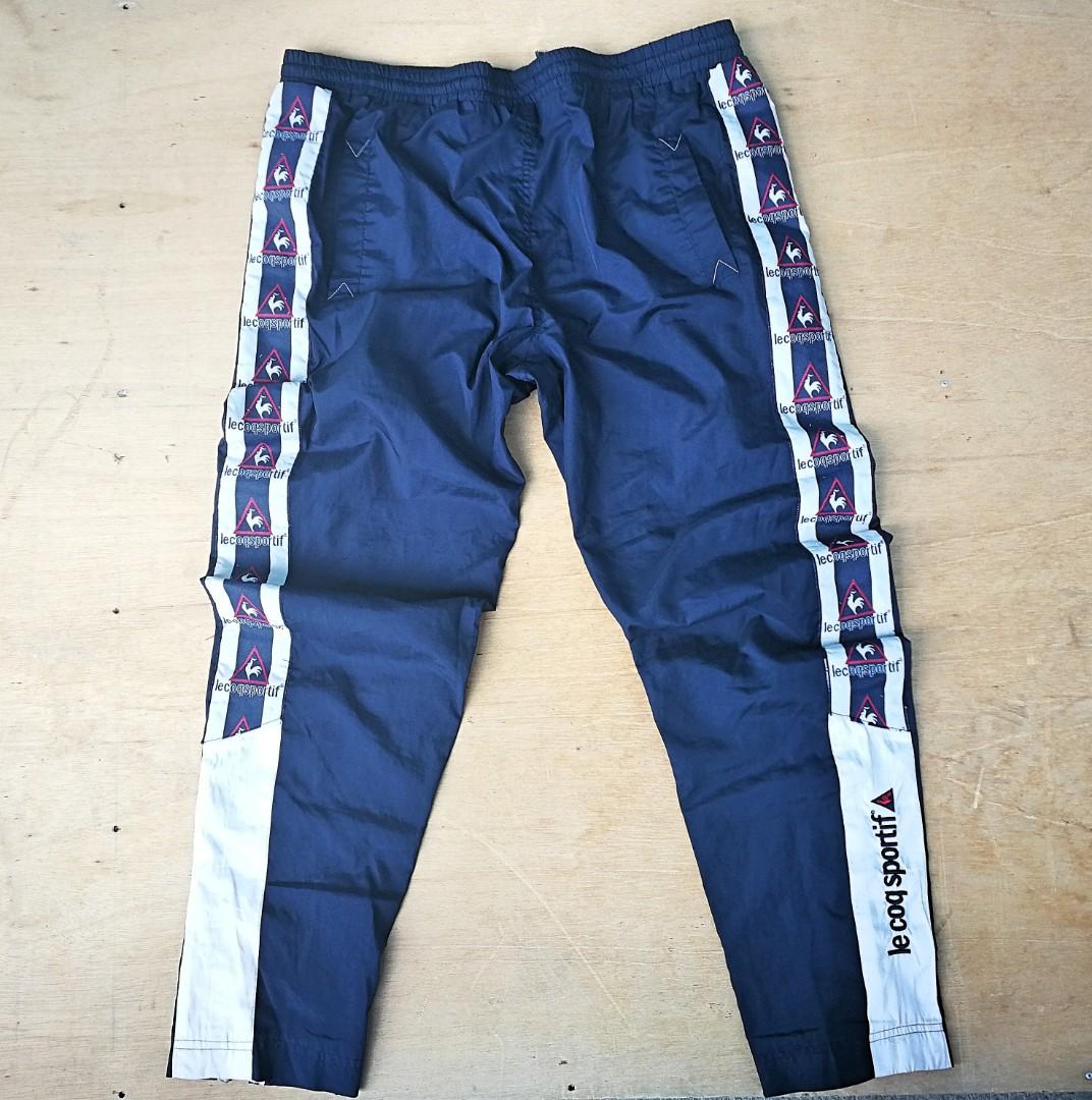 Le Coq Sportif Track-pants (FREE SHIPPING), Men's Fashion, Bottoms, Joggers  on Carousell