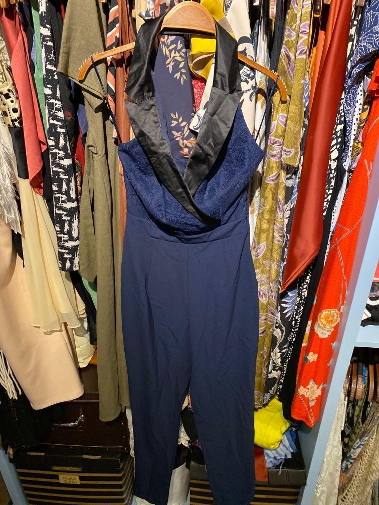 Lipsy navy jumpsuit sales