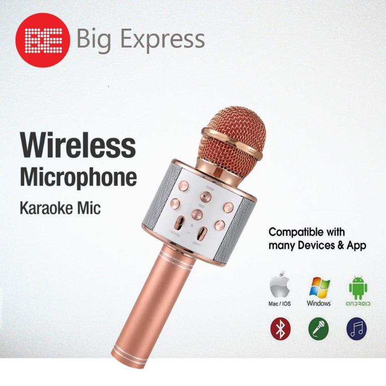 Local Ready Stock Wireless Microphone Wster Ws858 Bluetooth Karaoke Mic Speaker Big Express Electronics Audio On Carousell