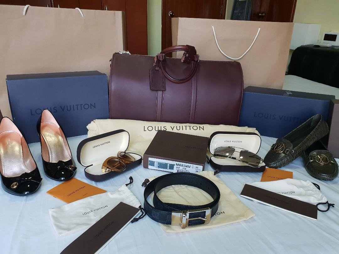 Louis vuitton store purse and shoes