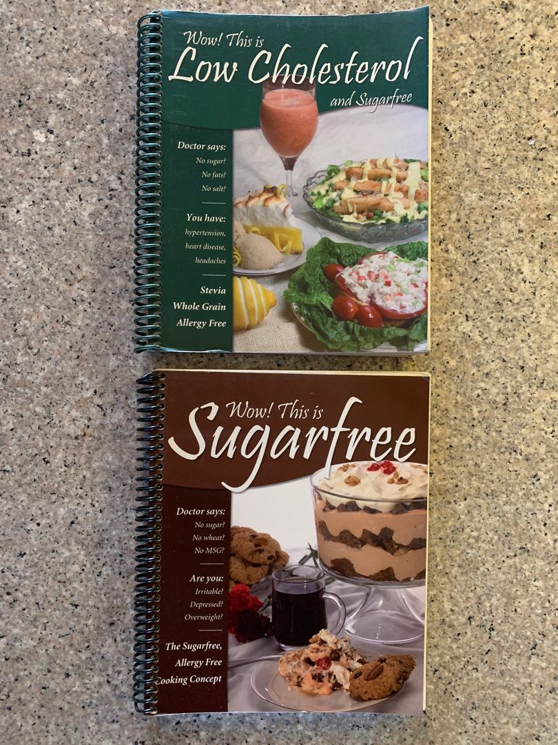 Low Cholesterol And Sugar Free Cookbooks Books Stationery Non Fiction On Carousell