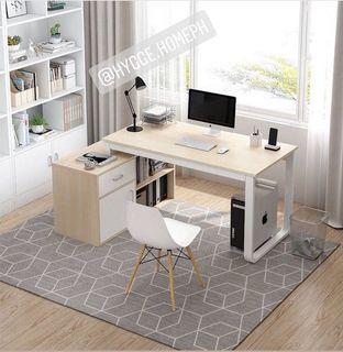 L-Shaped Desk with Storage (Left or Right Storage)