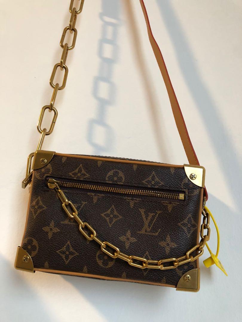 Authentic Louis Vuitton Monogram Mini Soft Trunk with Orange Chain, Luxury,  Bags & Wallets on Carousell