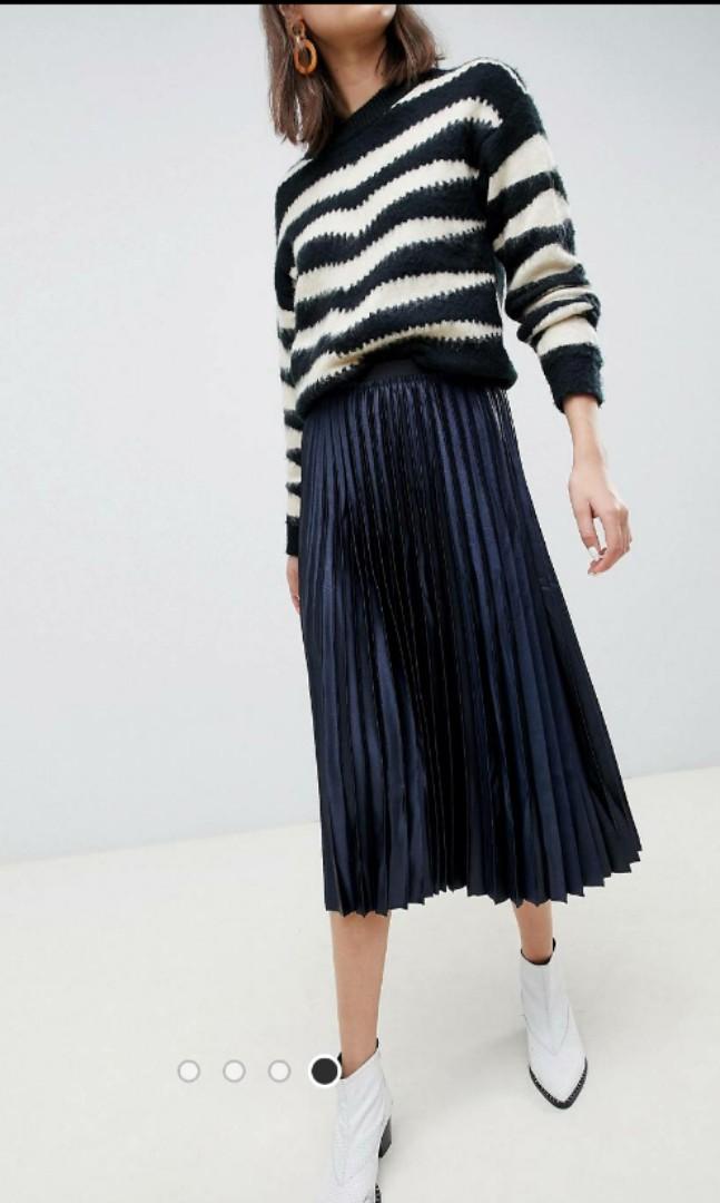 mango satin midi skirt