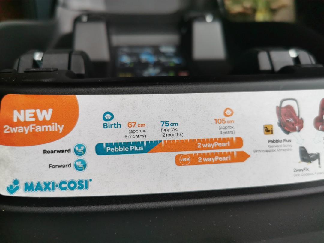 Maxi Cosi 2 way Pearl Baby Car Seat + Base, Babies & Kids, Strollers