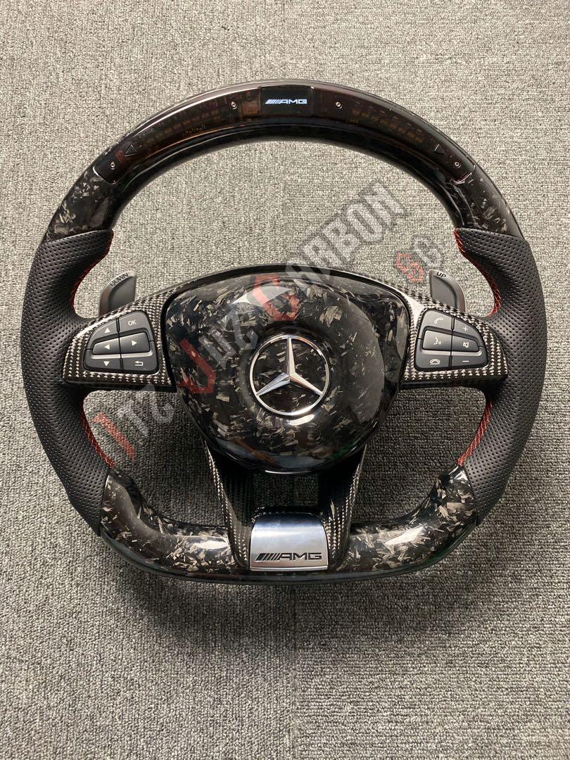 CLA45 AMG Steering Wheel Carbon Fiber Sticker Dry Carbon, 49 OFF
