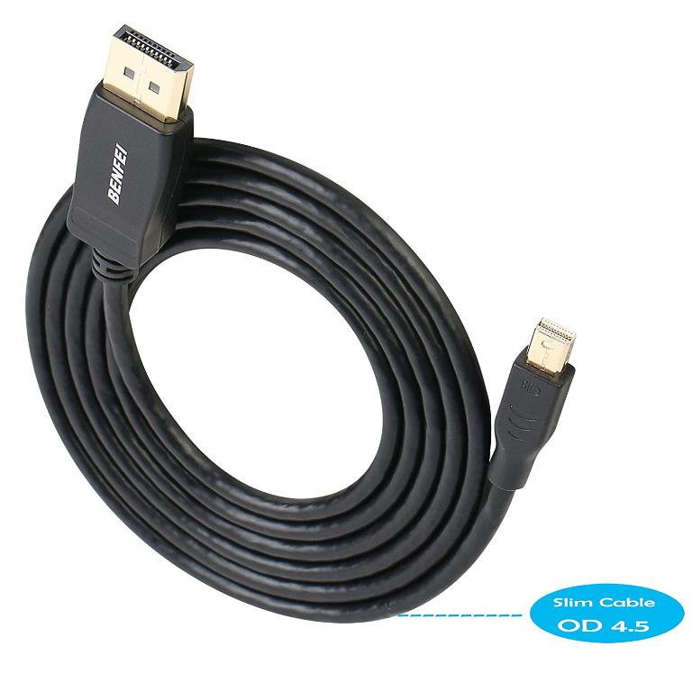 Mini Displayport To Displayport 4 5ft Cable Benfei 2k 165hz 2k 144hz 4k 60hz Mini Dp To Display Port 1 3 High Speed Cable For Pc Laptop Tv Male To Male Black Electronics Others On