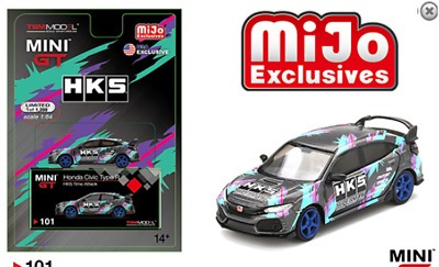 Mini GT Honda Civic Type R HKS 2018 Time Attack 1/64 Scale, Hobbies ...