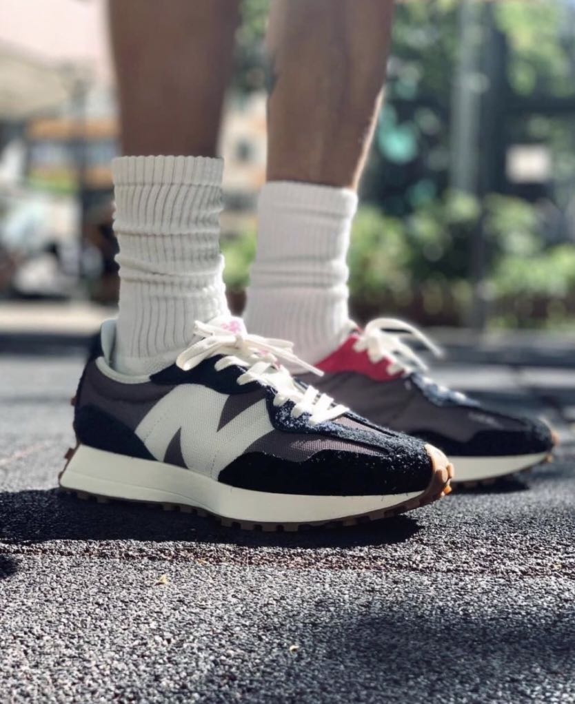 New Balance 327 SFB 327SFB MS327SFB 黑灰藍, 男裝, 鞋, 西裝鞋 ...