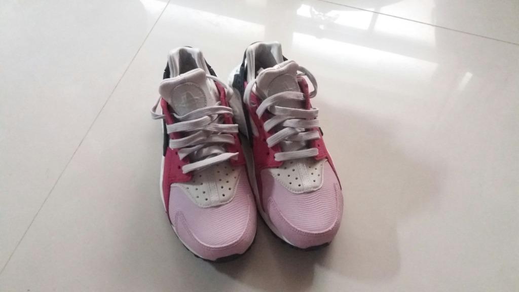 Nike Air Huarache 稀少粉紅武士鞋US7, UK4.5, 24CM 超可愛~~, 她的