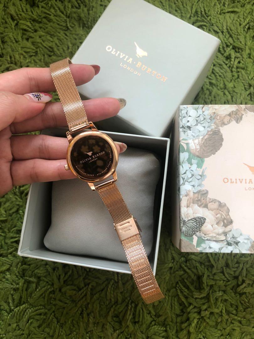 3d bee rose gold mesh watch outlet