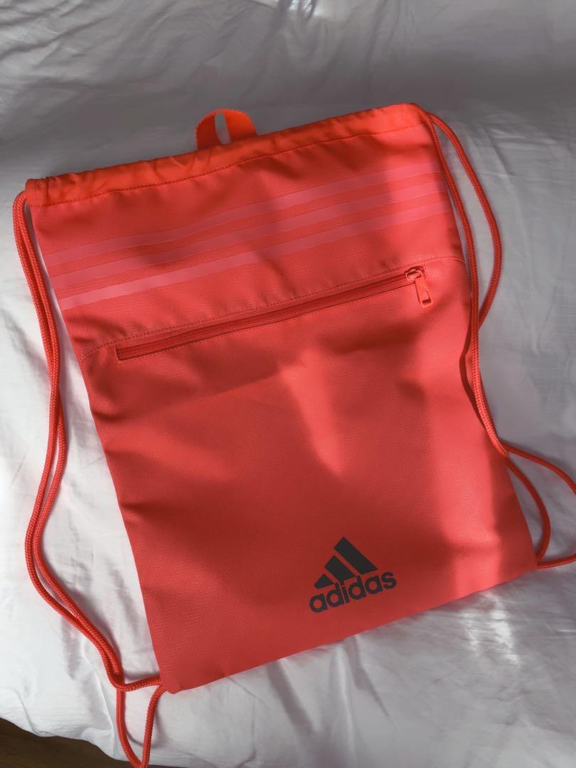 adidas drawstring bag orange