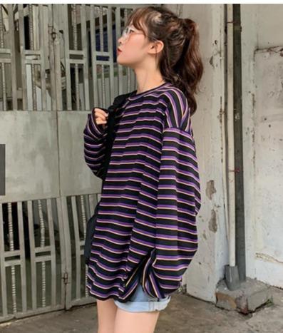 Oversized long sleeve t shirt womens discount