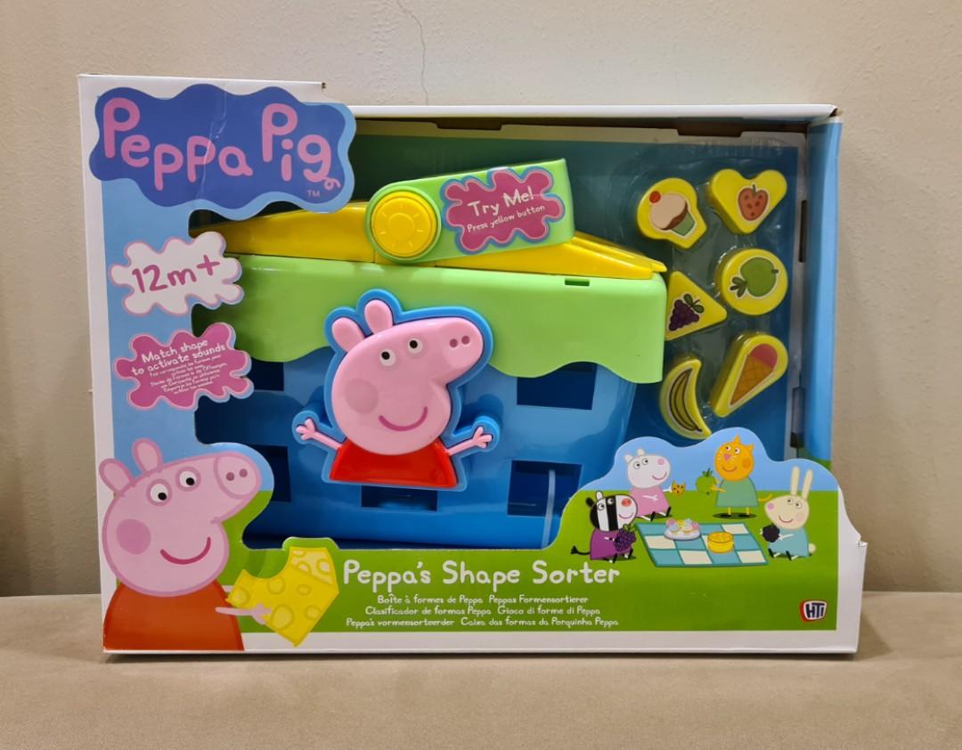 🆕 BNIB Peppa Pig's Shape Sorter Picnic Set with Sound Effects, Babies