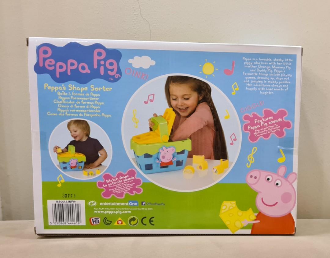 🆕 BNIB Peppa Pig's Shape Sorter Picnic Set with Sound Effects, Babies