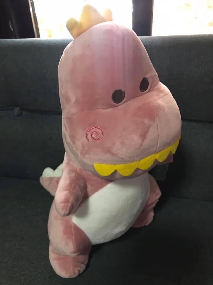 pink dinosaur plush
