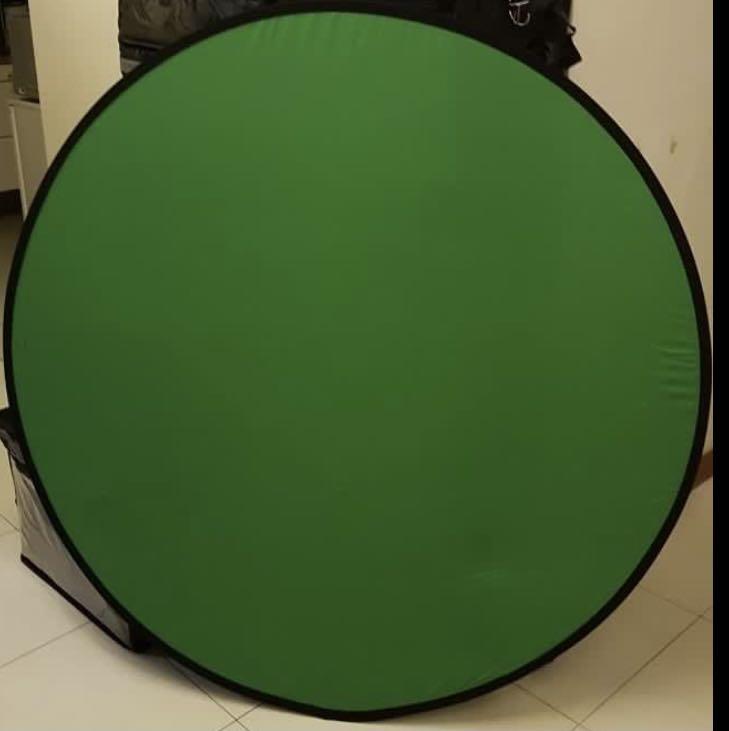 Portable green screen for Zoom backgrounds, Photography, Photography