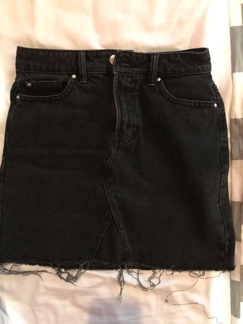 primark denim midi skirt