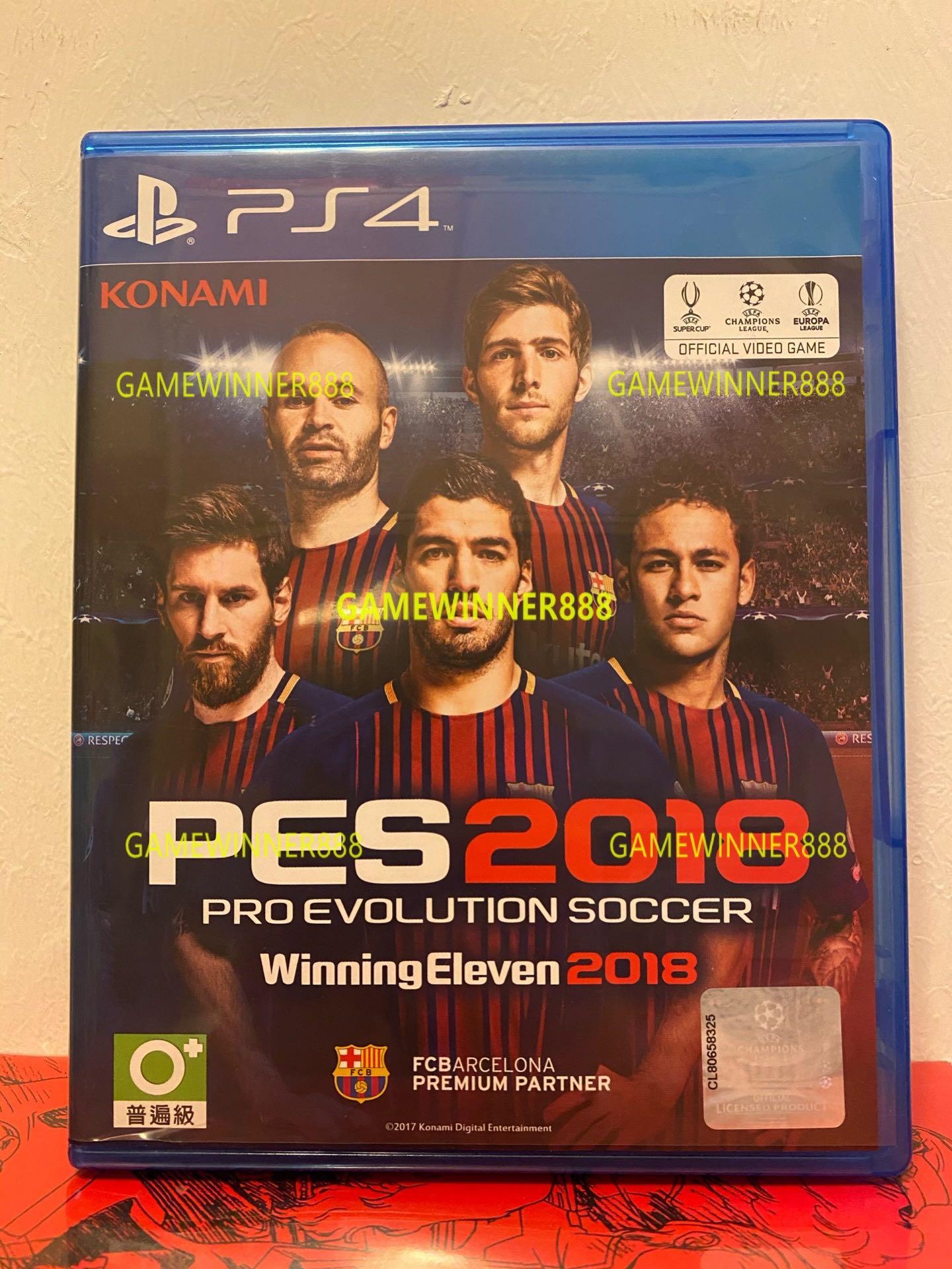 中古二手 Ps4遊戲實況足球18 Pes18 Pro Evolution Soccer 18 港版中英日文版 遊戲機 遊戲機遊戲 Carousell