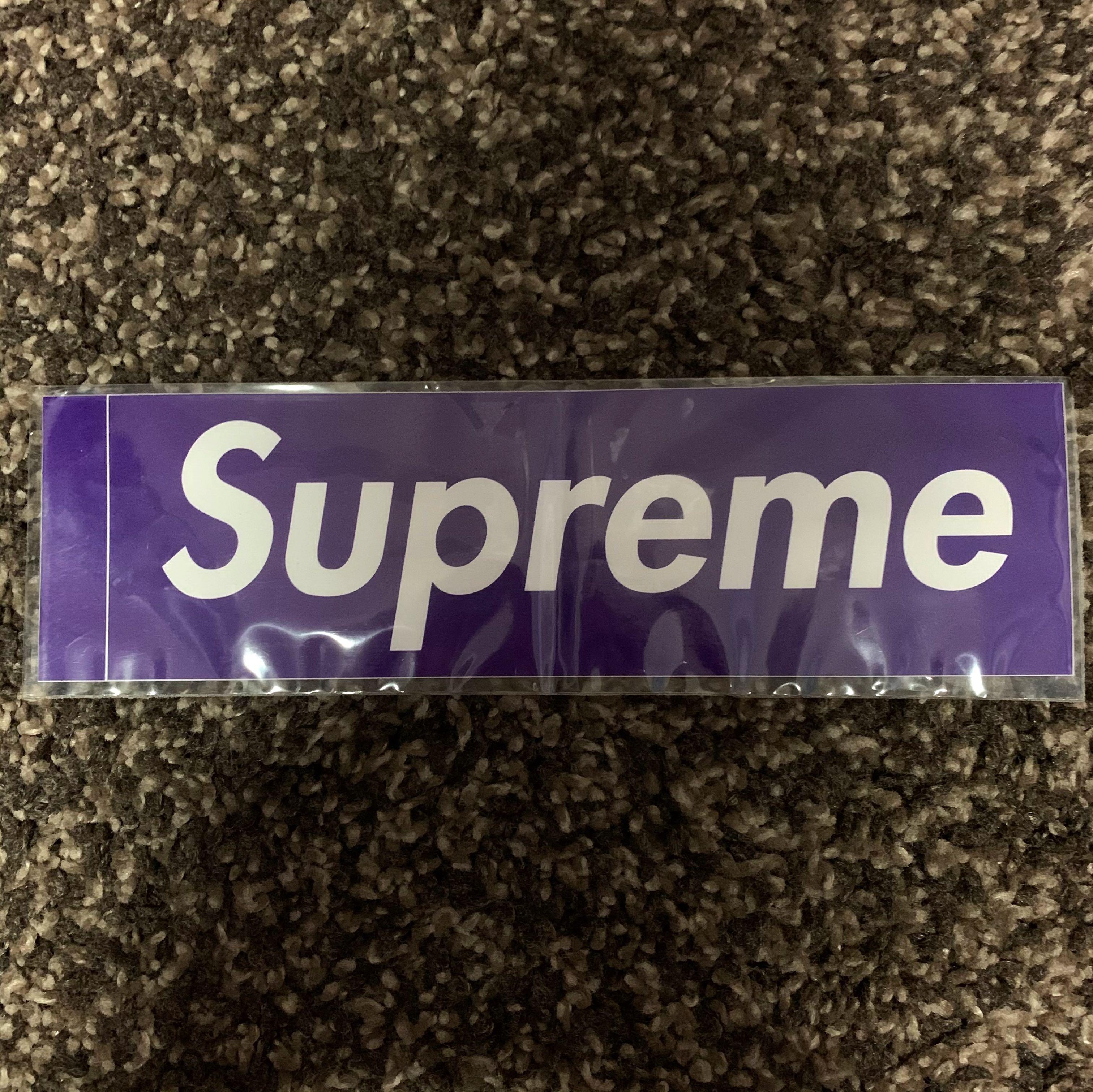 purple supreme sticker
