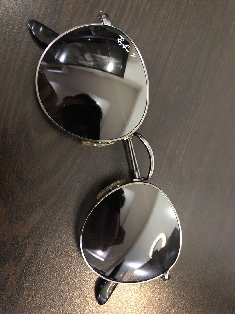 Ray Ban Polarized Round Metal Sunglasses Men S Fashion Watches Accessories Sunglasses Eyewear On Carousell