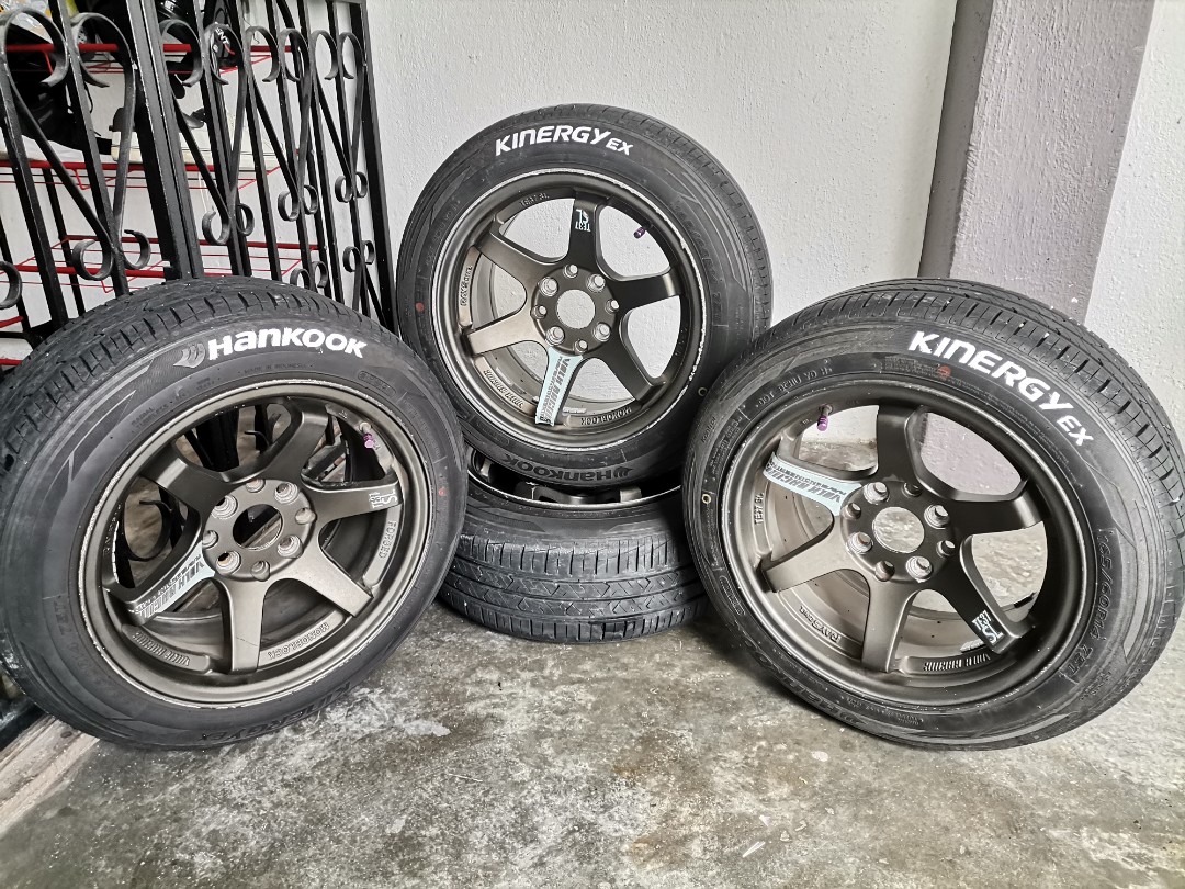 Rays Te37 14 Inci Siap Tayar Auto Accessories On Carousell
