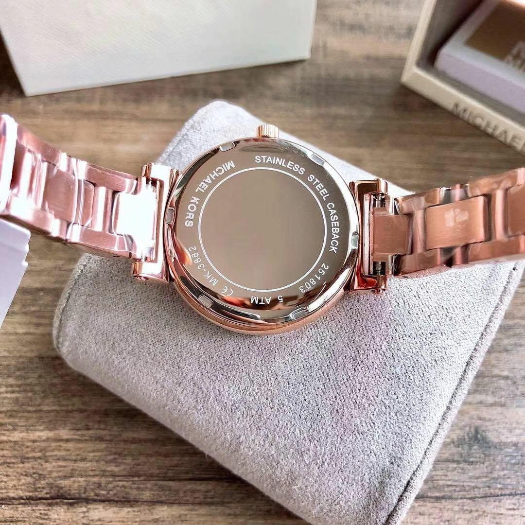 READY STOCK ORIGINAL MICHAEL KORS SOFIE CRYSTAL ROSE DIAL