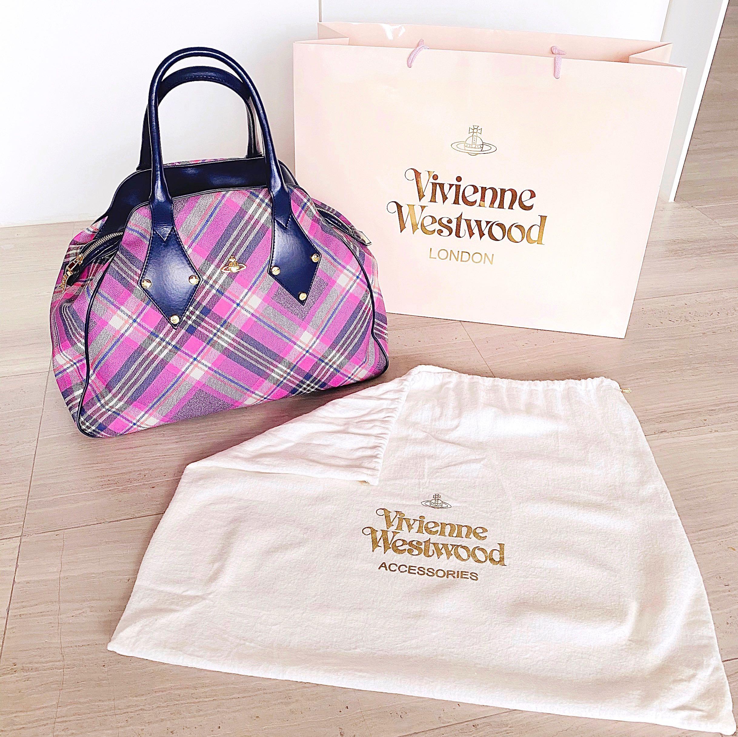 Reduced Bn Vivienne Westwood Large Derby Yasmin Tote In Pink Bag Women S Fashion Bags Wallets Cross Body Bags On Carousell