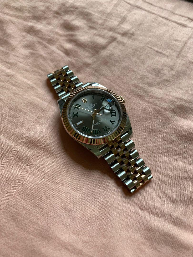 datejust wimbledon rose gold