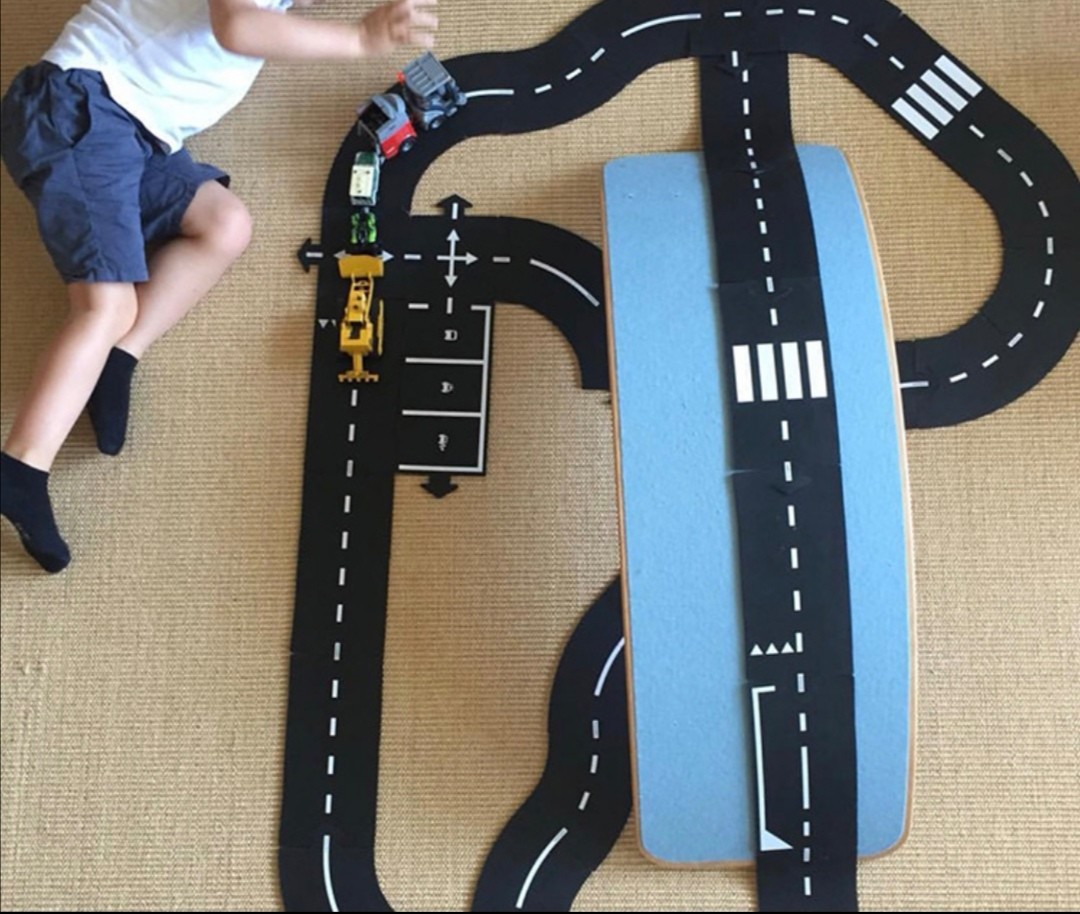 Rubber car track toy new arrivals
