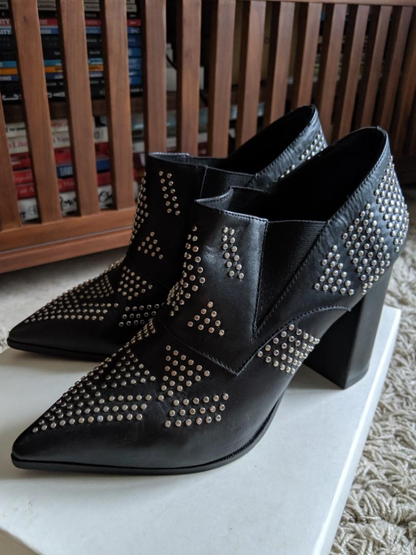 See by chloe hot sale studded ankle boots