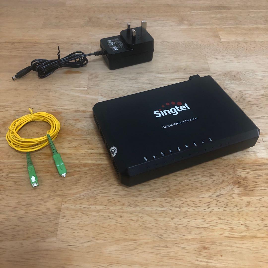 Singtel ONT (Optical Network Terminal) AlcatelLucent, Computers & Tech