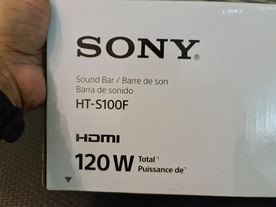 Sony 2ch Single Soundbar With Bluetooth Technology Ht S100f Electronics Audio On Carousell