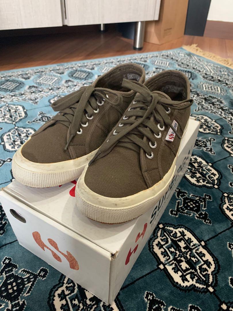Superga Cotu Classic in Military Green Women s Fashion Footwear