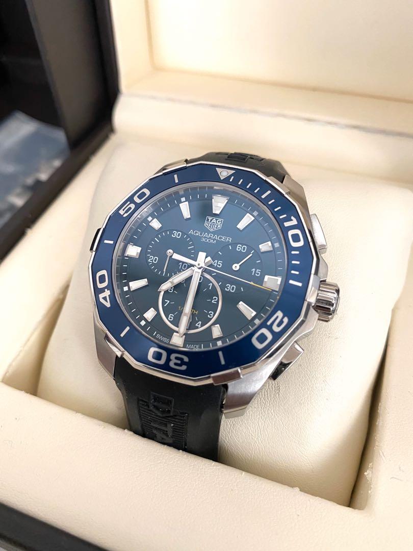 Tag heuer aquaracer chronograph rubber strap sales