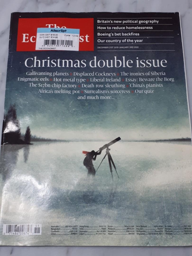 The Economist Magazine Christmas Double Issue, Hobbies & Toys, Books & Magazines, Magazines on