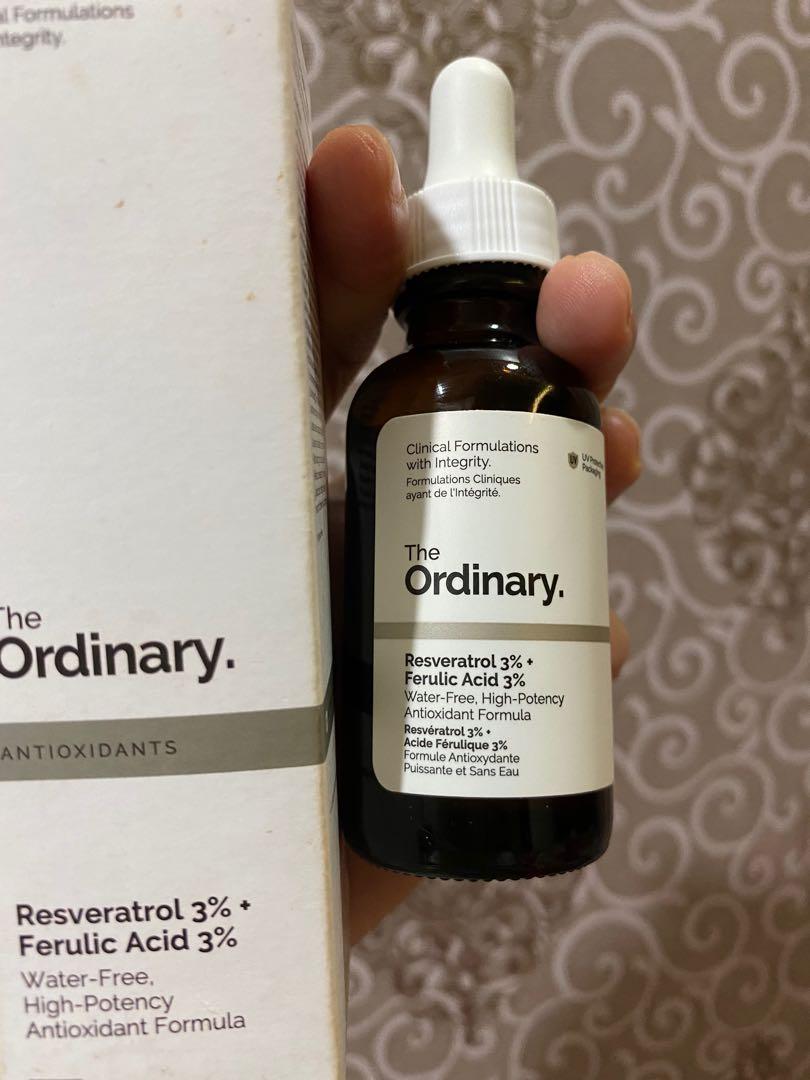 The Ordinary Resveratrol & Ferulic Acid Serum, Kesehatan & Kecantikan