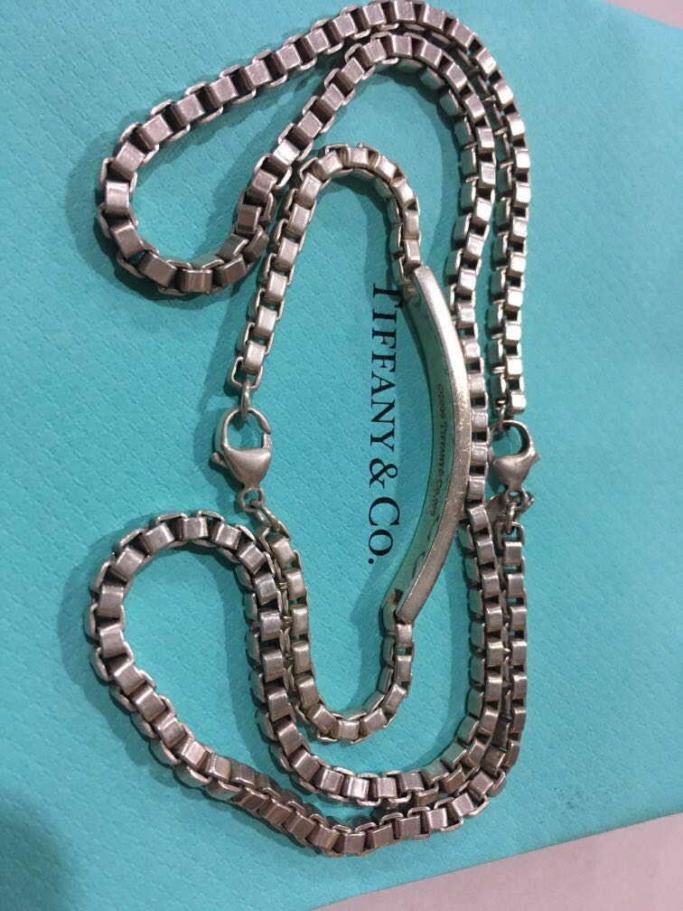 Tiffany & Co. Venetian Link Necklace Sterling Silver 925, 名牌, 飾物及配件-  Carousell