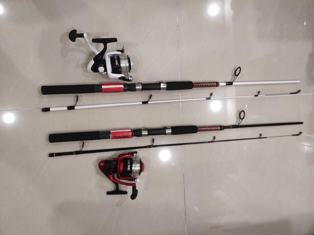 7ft Ugly Stik + Reel, Sports Equipment, Fishing on Carousell