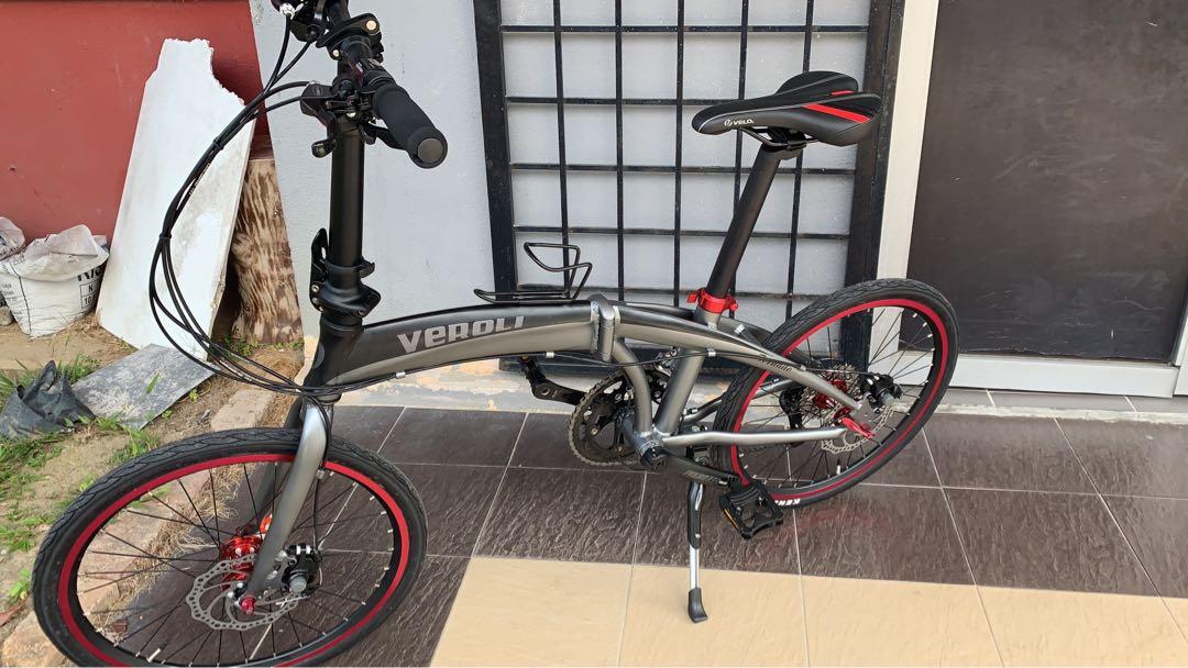 Veroli Tornado Folding Bike 20 Sports Equipment Bicycles Parts