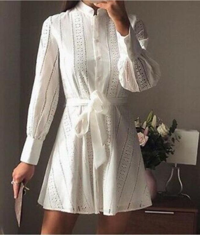 Zara blouse dress white clearance