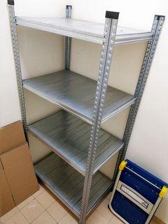 4-Tier Storeroom Shelving Metal Rack
