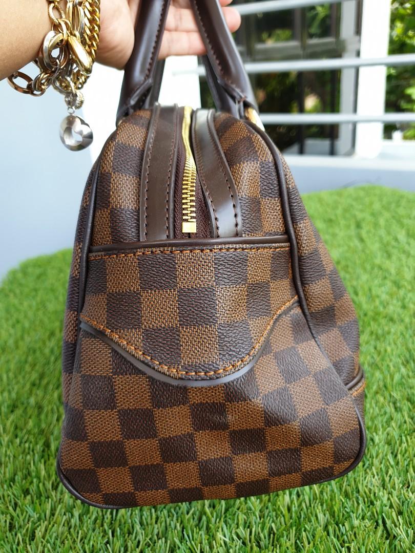 LOUIS VUITTON Duomo Damier Ebene Canvas Duomo Satchel Bag Brown