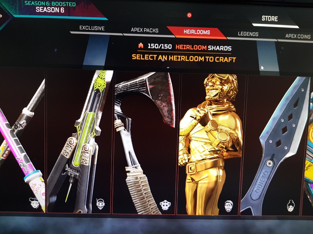 Apex Heirloom Shards Platinum Account Toys Games Video Gaming Video Games On Carousell Go show apryze some love avoxia fam! apex heirloom shards platinum account