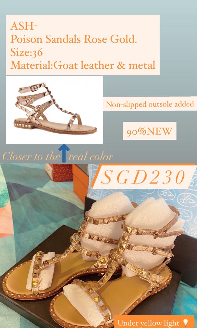 ash poison studded sandals